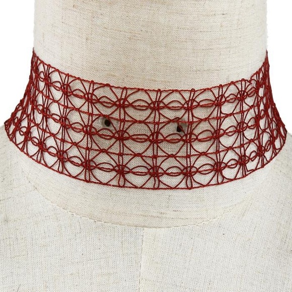 THICK THREAD CHOKER NECKLACE - Picture 1 of 1